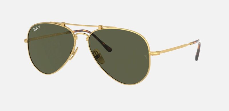RAY BAN AVIATOR TITANIUM 8125 POLARIZADO