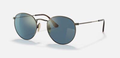 RAY BAN ROUND METAL TITANIUM 8247