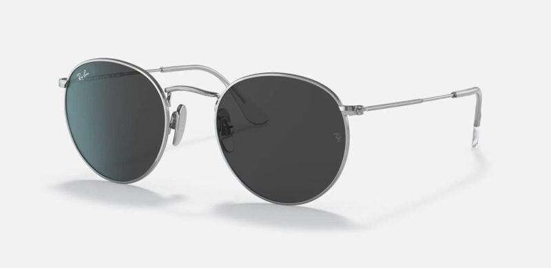 RAY BAN ROUND METAL TITANIUM 8247